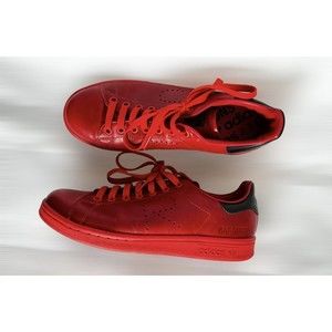Unisex Men’s Size 6.5 - Adidas Stan Smith x Raf Simons Red - BA7377- EXCLUSIVE